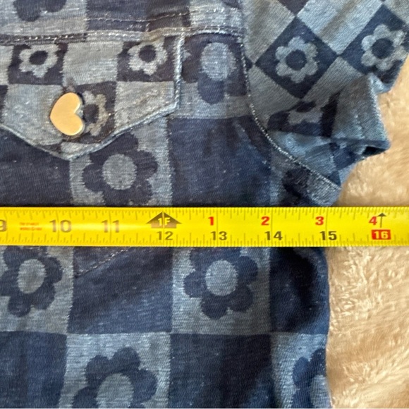 Jaded London Skinny Flare Retro Checkerboard Jeans Size 26 And Denim Top Size 4 - Picture 14 of 16